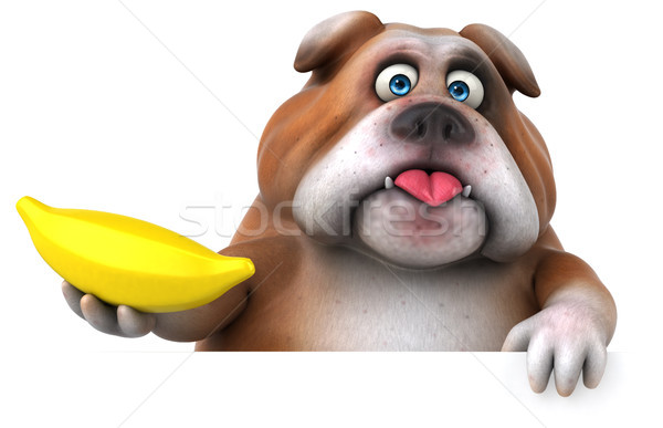Fun bulldog - 3D Illustration Stock photo © julientromeur
