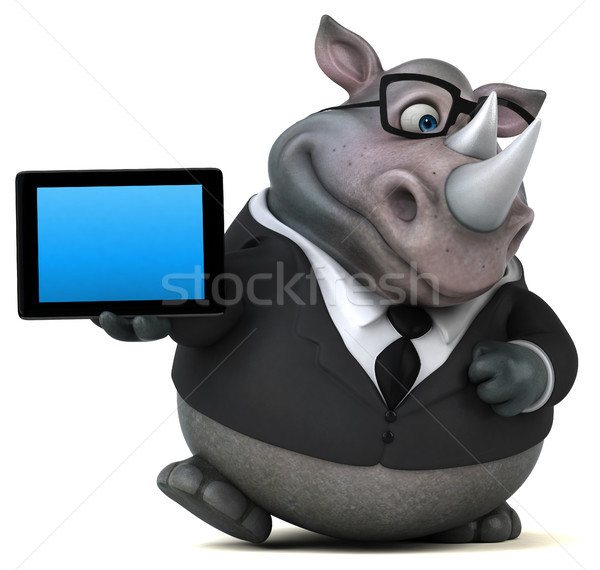 Fun rhinoceros - 3D Illustration Stock photo © julientromeur