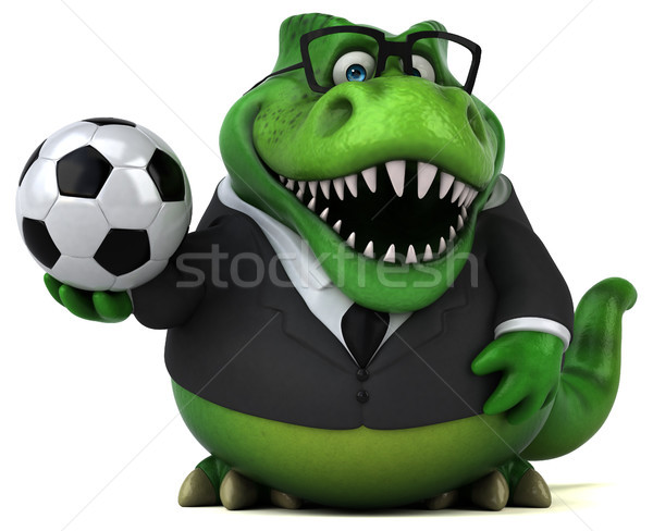 Stock foto: Spaß · 3D-Darstellung · Business · Fußball · Fußball · Geschäftsmann