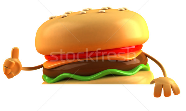 Hamburger alimente pâine carne grăsime mananca Imagine de stoc © julientromeur