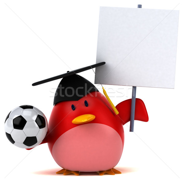 Red bird - 3D Illustration Stock photo © julientromeur