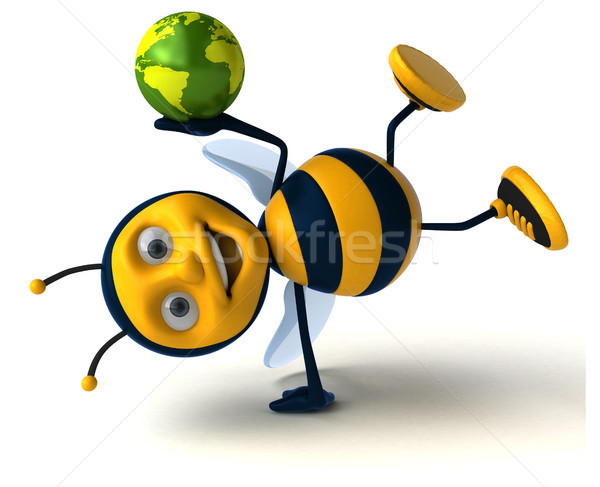 Divertimento ape mondo lavoratore pianeta miele Foto d'archivio © julientromeur
