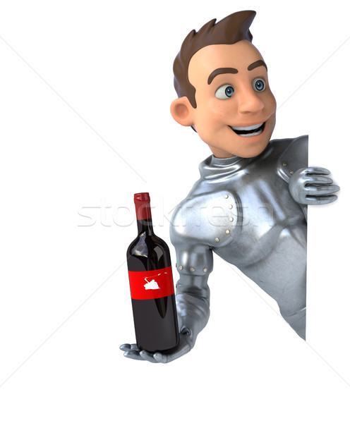 Distracţie cavaler vin bea roşu digital Imagine de stoc © julientromeur