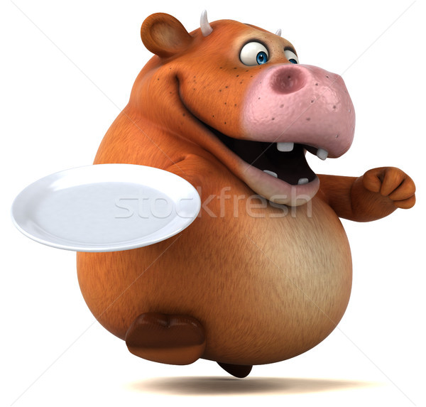 Fun cow - 3D Illustration Stock photo © julientromeur