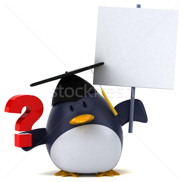 Fun penguin - 3D Illustration Stock photo © julientromeur