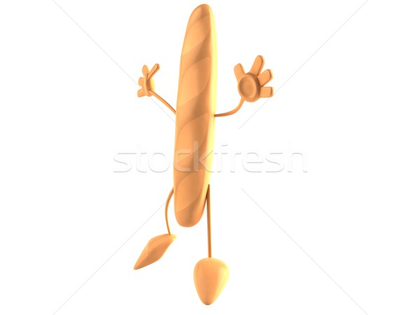 Foto stock: Baguette · amarillo · frescos · saludable · 3D · francés