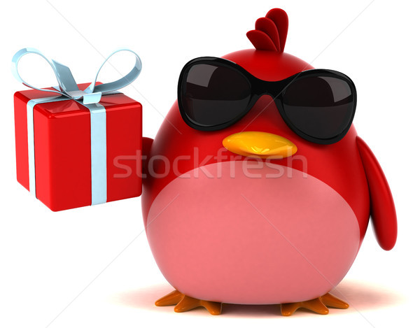 Red bird - 3D Illustration Stock photo © julientromeur
