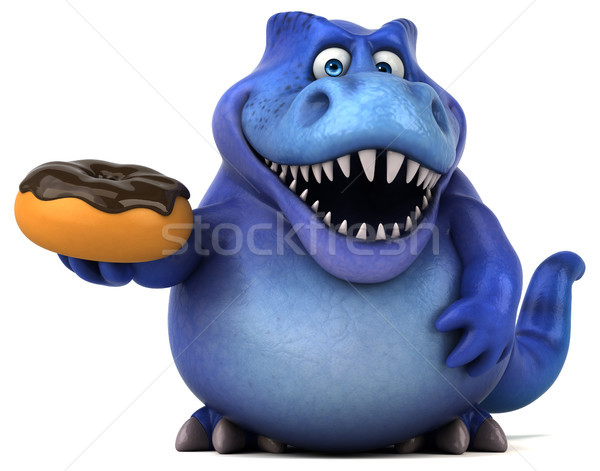 Zabawy dinozaur 3d ilustracji czekolady zęby zwierząt Zdjęcia stock © julientromeur