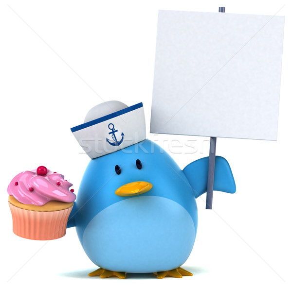 Blue bird - 3D Illustration Stock photo © julientromeur