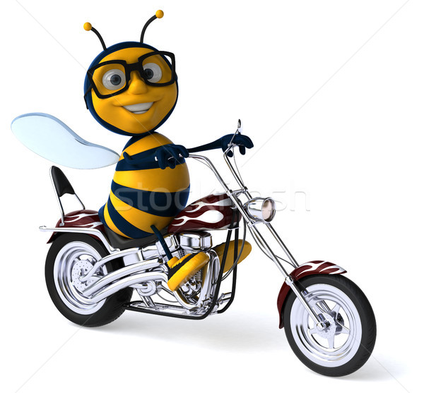 Fun bee - 3D Illustration Stock photo © julientromeur