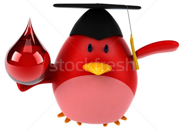 Red bird - 3D Illustration Stock photo © julientromeur