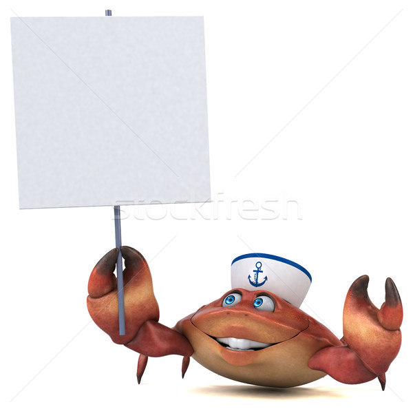 Fun crab - 3D Illustration Stock photo © julientromeur