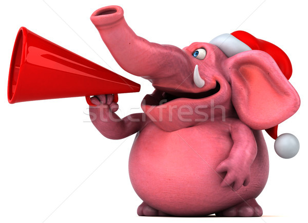 Pink elephant - 3D Illustration Stock photo © julientromeur