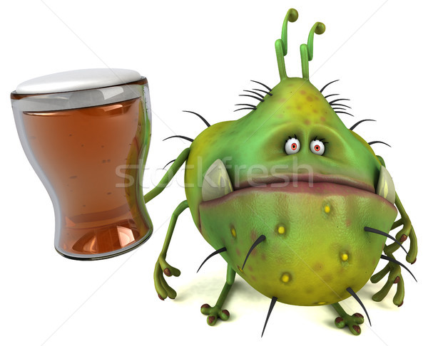 Fun germ - 3D Illustration Stock photo © julientromeur