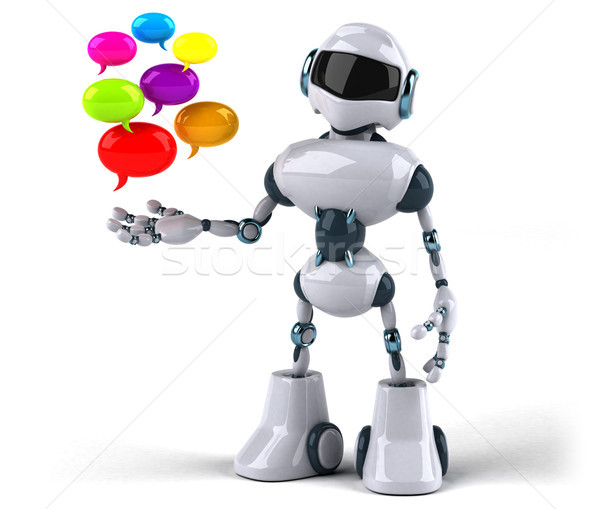 ロボット 技術 レトロな 将来 メディア バブル ストックフォト © julientromeur