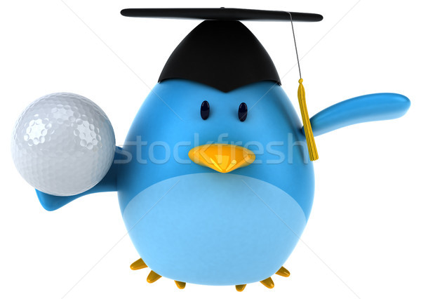 Blue bird - 3D Illustration Stock photo © julientromeur