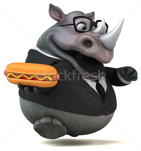 Fun rhinoceros - 3D Illustration Stock photo © julientromeur