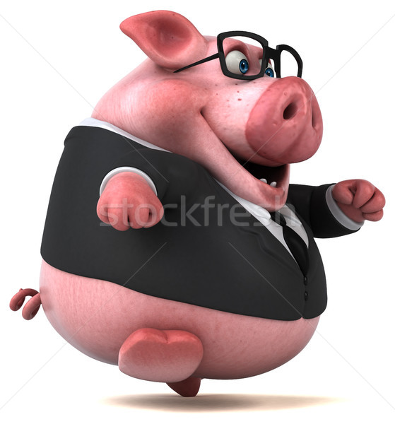 Amusement porc 3d illustration affaires affaires grasse [[stock_photo]] © julientromeur