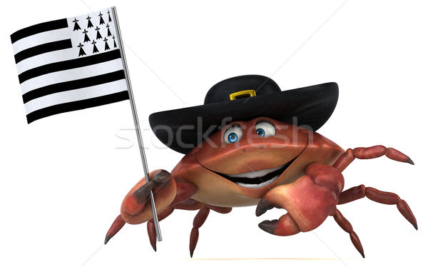 Fun crab - 3D Illustration Stock photo © julientromeur