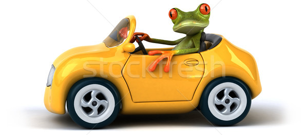 Amusement grenouille métal vert vitesse trafic [[stock_photo]] © julientromeur