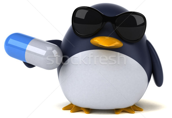 Fun penguin - 3D Illustration Stock photo © julientromeur