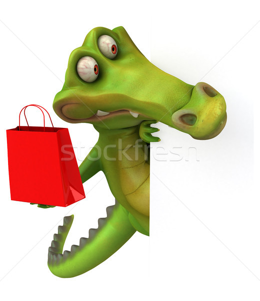 Krokodil jókedv boldog terv művészet száj Stock fotó © julientromeur