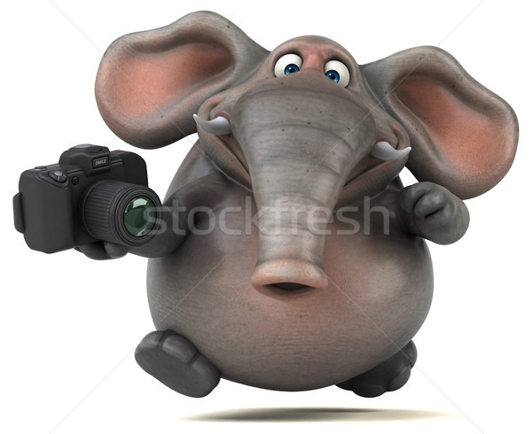 Fun elephant - 3D Illustration Stock photo © julientromeur
