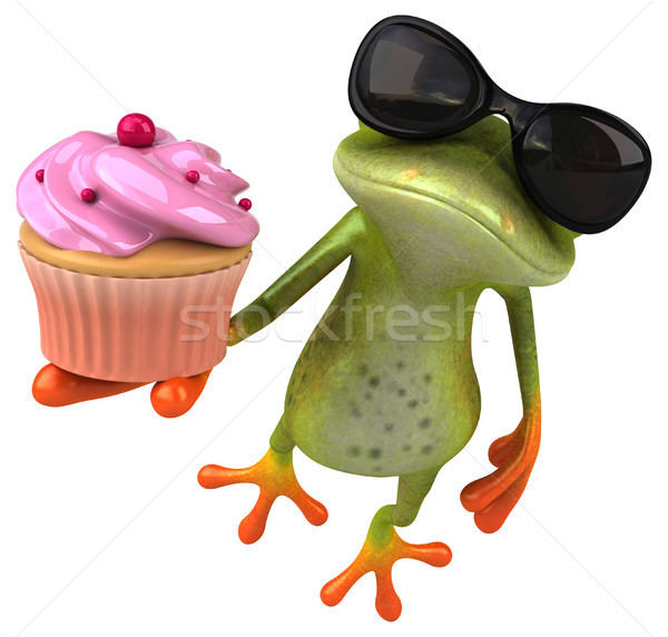 Zabawy żaba oka charakter cukru 3D Zdjęcia stock © julientromeur