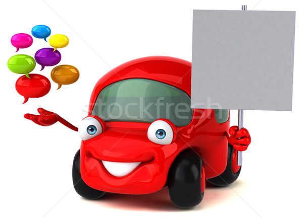 Fun car - 3D Illustration Stock photo © julientromeur