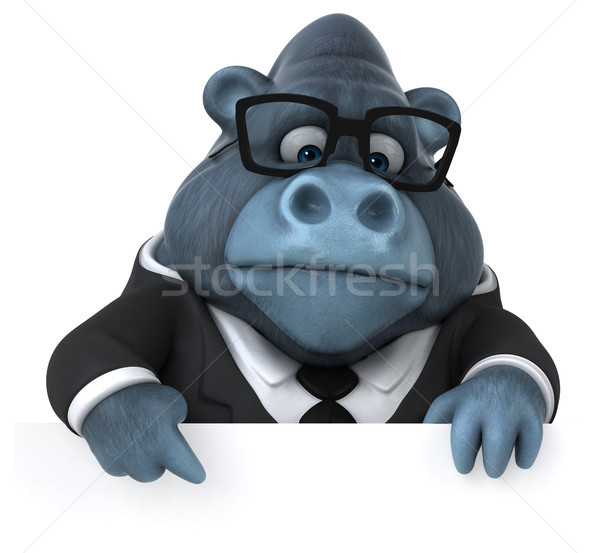 Fun gorilla - 3D Illustration Stock photo © julientromeur