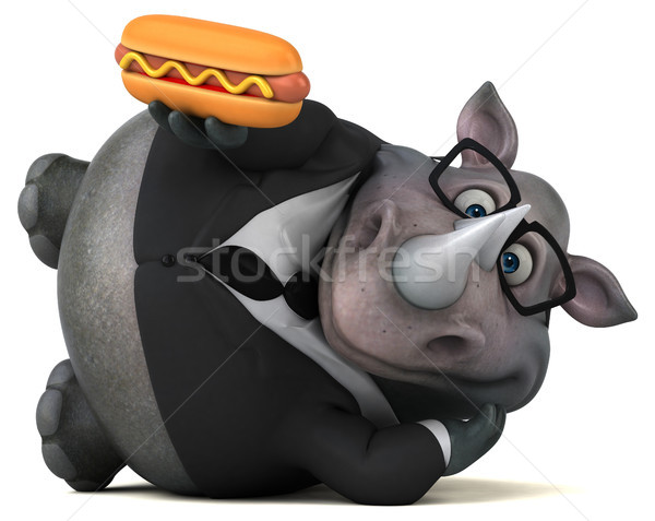 Fun rhinoceros - 3D Illustration Stock photo © julientromeur