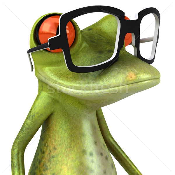 лягушка очки зеленый животного среде иллюстрация Сток-фото © julientromeur
