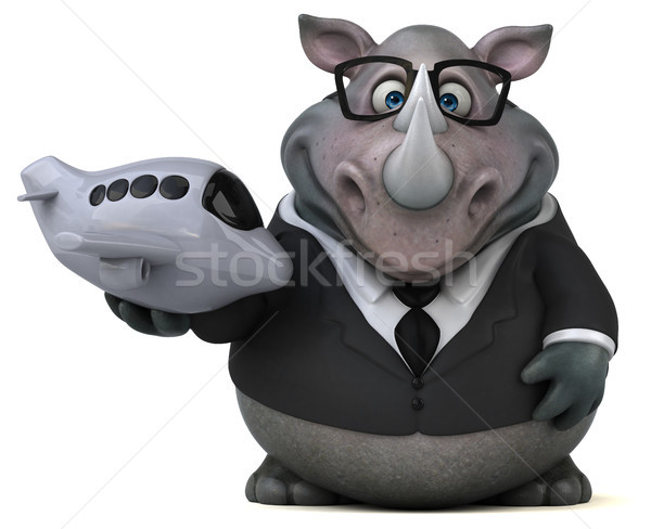 Fun rhinoceros - 3D Illustration Stock photo © julientromeur