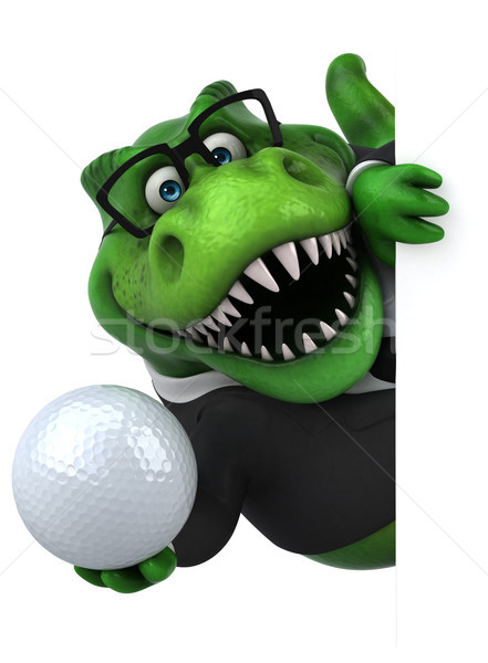 Spaß 3D-Darstellung Business Golf Sport Geschäftsmann Stock foto © julientromeur
