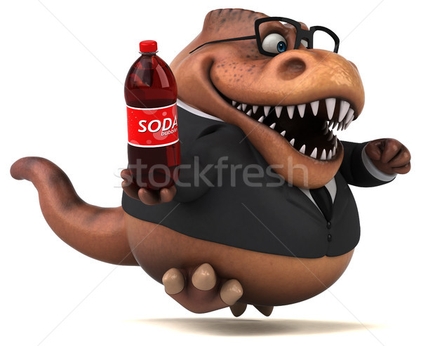 Divertimento illustrazione 3d business imprenditore bere finanziare Foto d'archivio © julientromeur