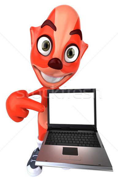 Raposa natureza laptop vermelho animal pele Foto stock © julientromeur