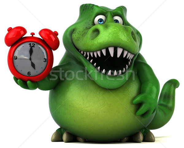 Diversión dinosaurio 3d reloj dientes animales Foto stock © julientromeur