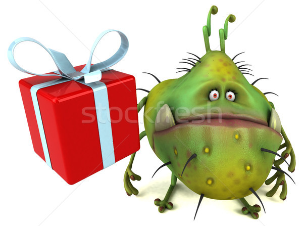 Jókedv bacilus 3d illusztráció egészség karácsony grafikus Stock fotó © julientromeur