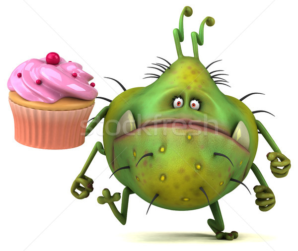 Fun germ - 3D Illustration Stock photo © julientromeur