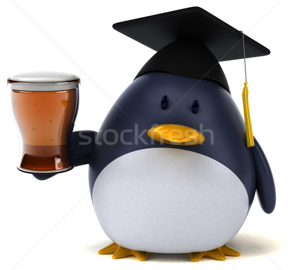 Fun penguin - 3D Illustration Stock photo © julientromeur