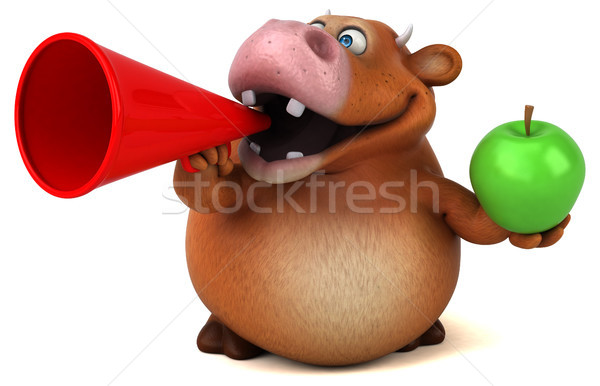 Fun cow - 3D Illustration Stock photo © julientromeur