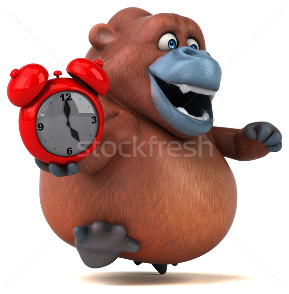 Diversión 3d reloj naturaleza África mono Foto stock © julientromeur