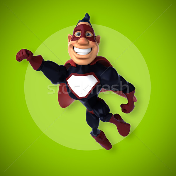 Fun superhero - 3D Illustration Stock photo © julientromeur
