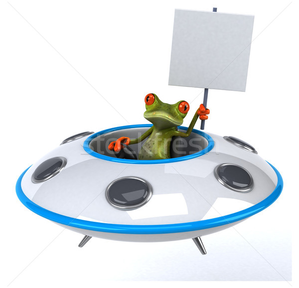 Amusement grenouille espace vert navire science [[stock_photo]] © julientromeur