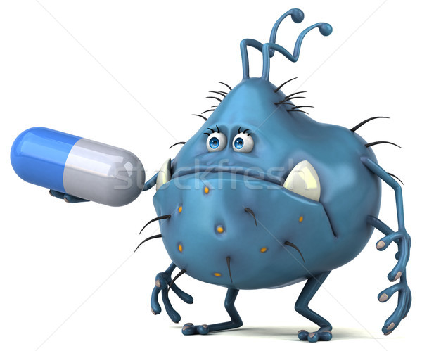 Stock photo: Fun germ - 3D Illustration