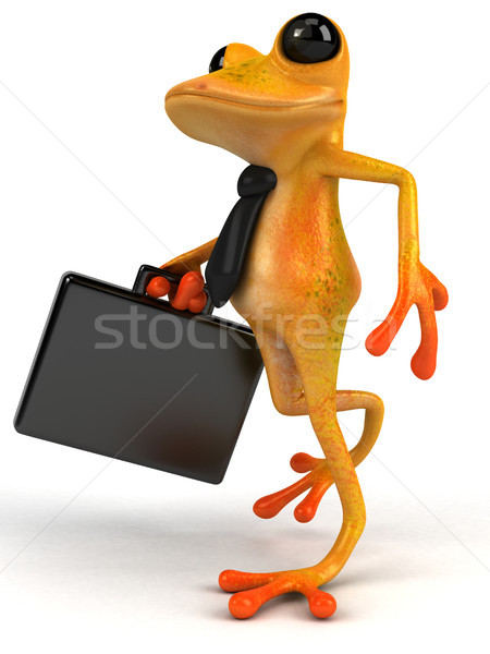 весело лягушка 3d иллюстрации бизнеса среде иллюстрация Сток-фото © julientromeur