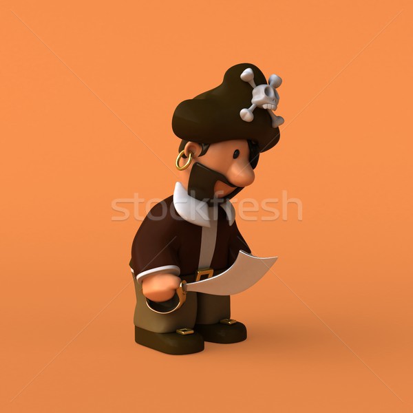 Fun pirate - 3D illustration Stock photo © julientromeur