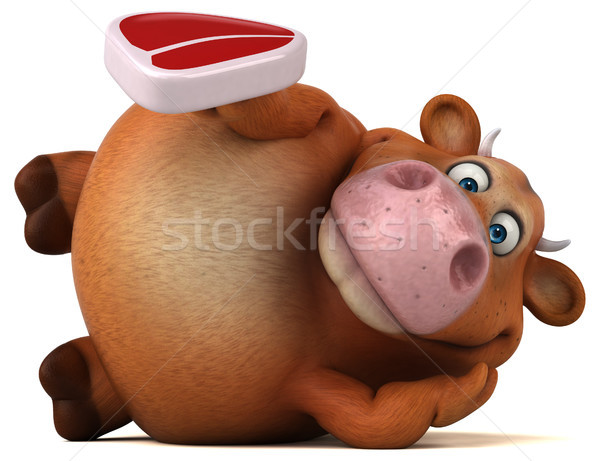 Fun cow - 3D Illustration Stock photo © julientromeur