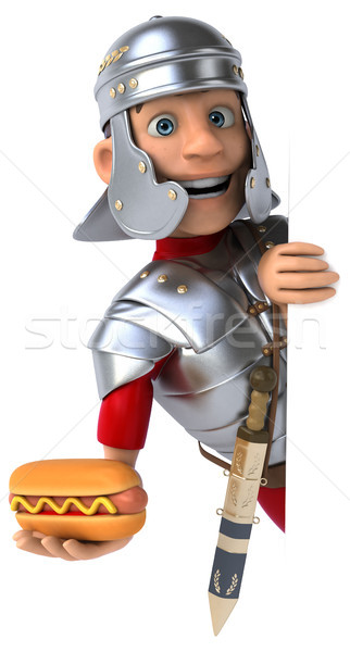 Romeinse soldaat zwaard strijd leger geschiedenis Stockfoto © julientromeur