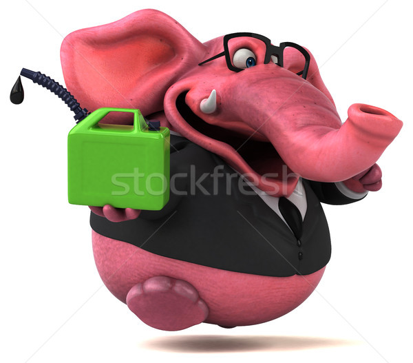 Pink elephant - 3D Illustration Stock photo © julientromeur